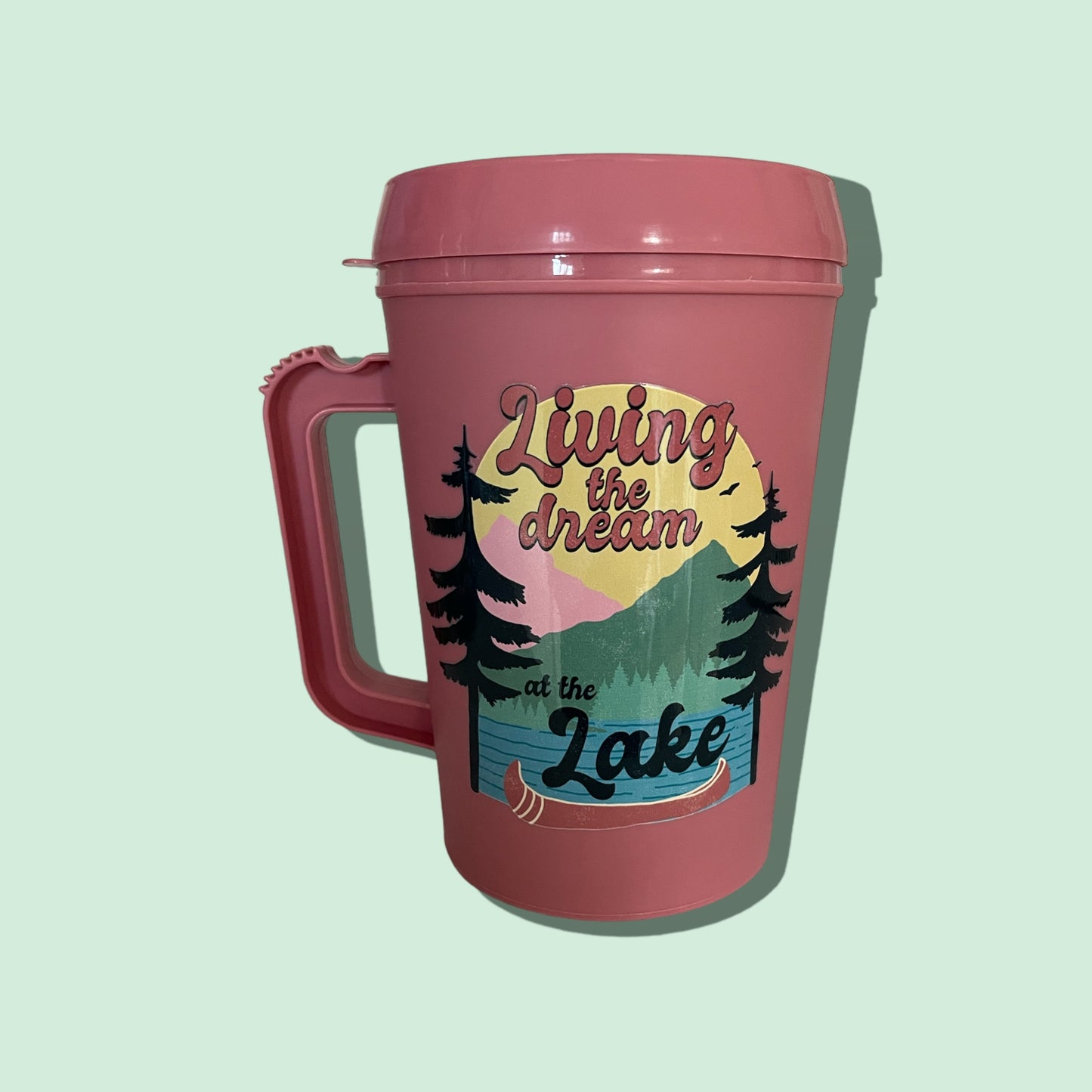 34oz Living at the Lake Mega Mug